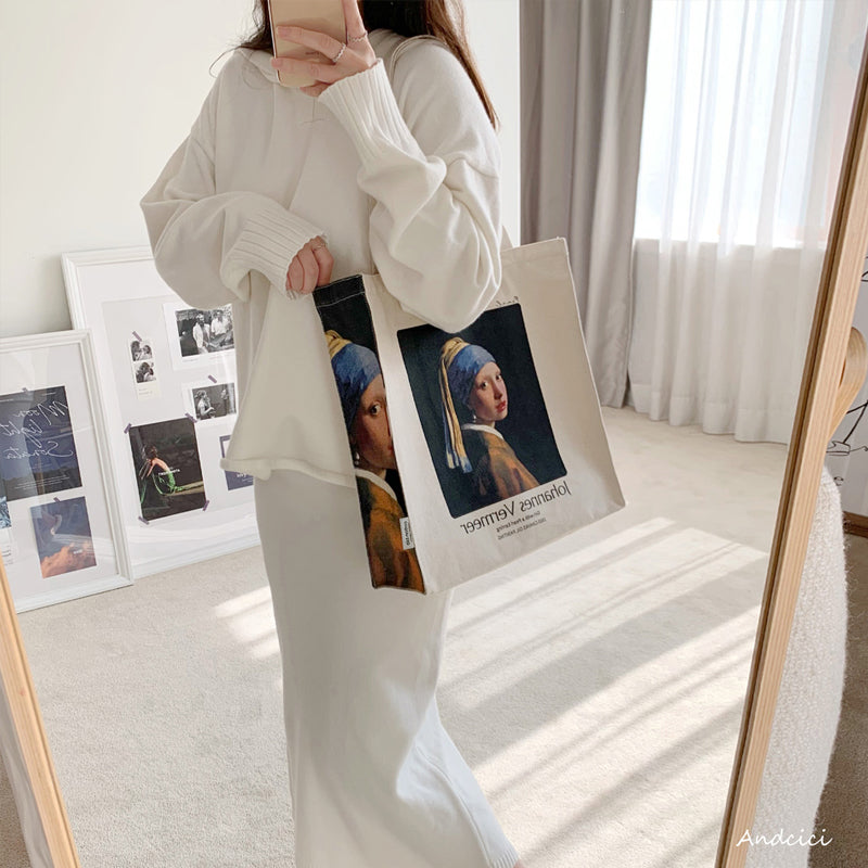 Girl with a Pearl Earringトートバッグ