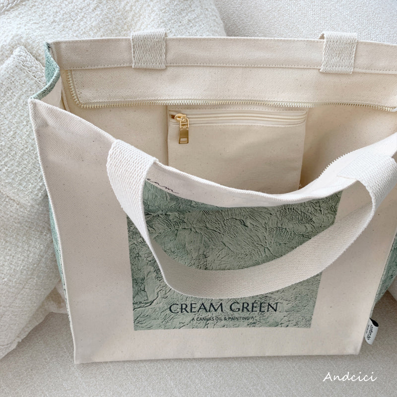 CREAM GREENトートバッグ