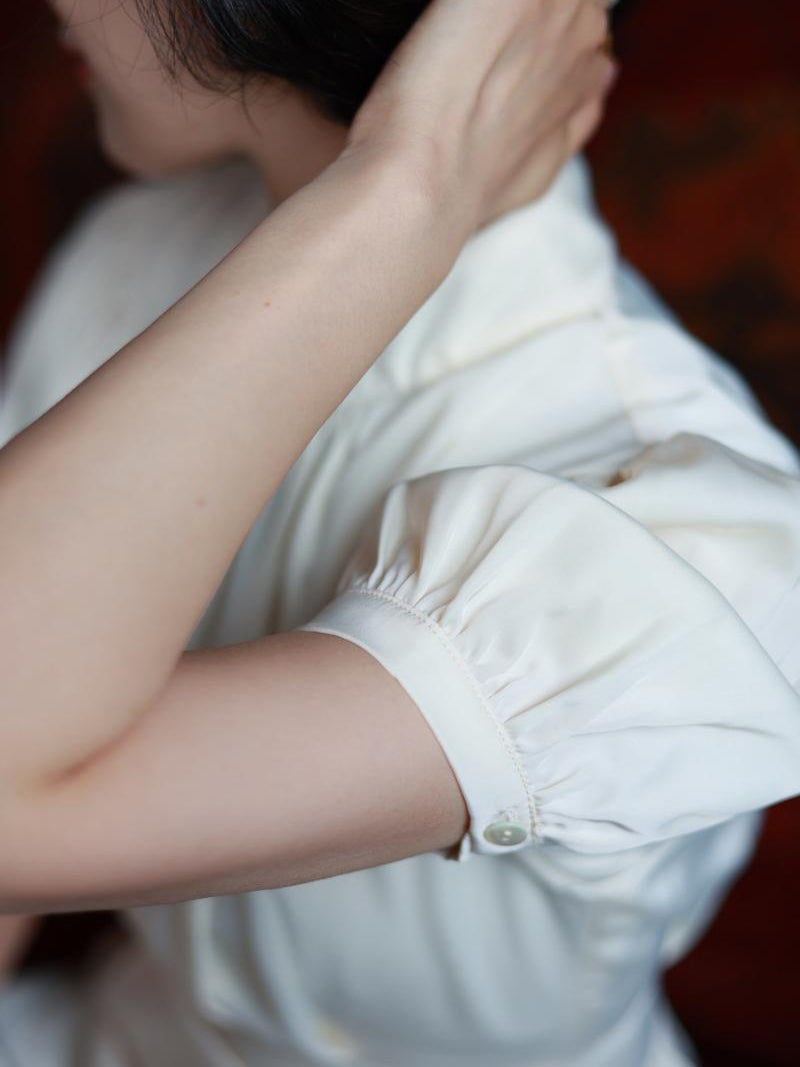 真珠色の貴婦人クラシカルワンピース