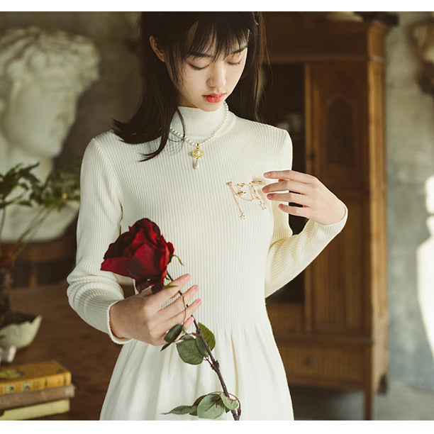 銀河の流れ星の胸飾り