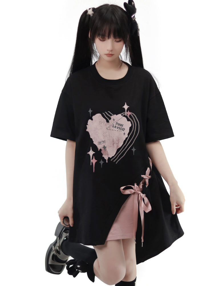 Maiden in love T-shirt, Long pants, Short top and Short Culotte