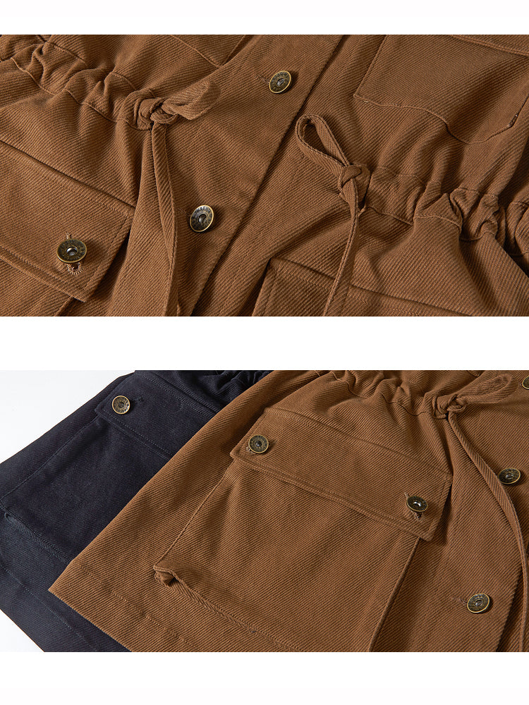 花瓶の向日葵の刺繍ワークベスト