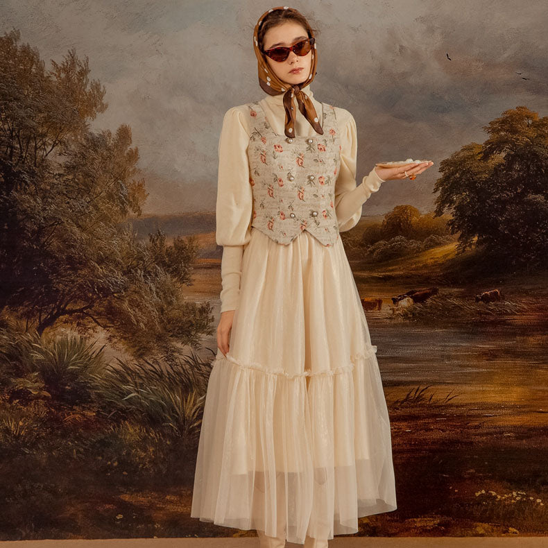 西洋薔薇のレトロベスト