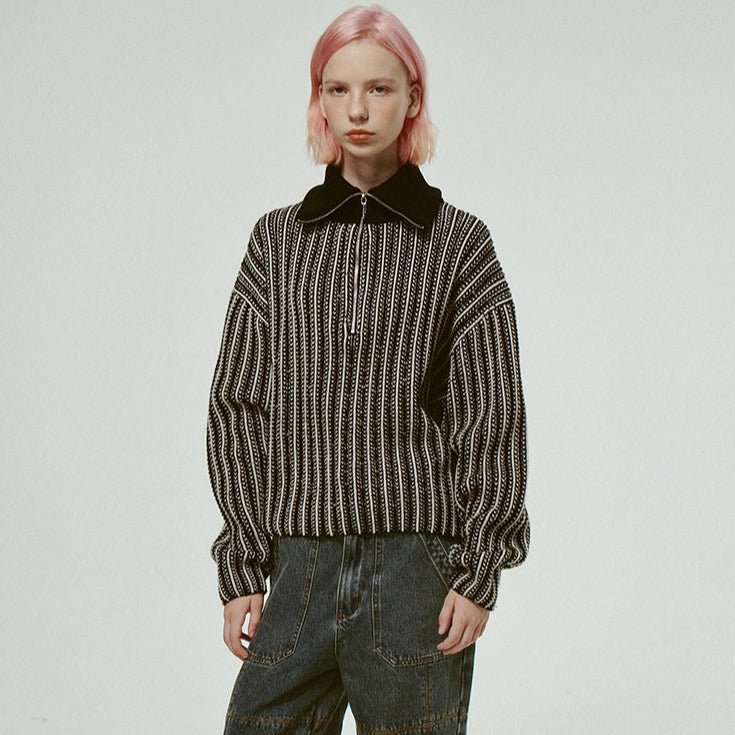 Retro sweater rattan embroidery texture 70% wool