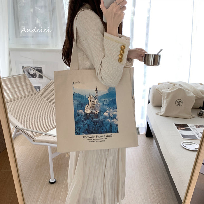 New Swan Stone Castleトートバッグ