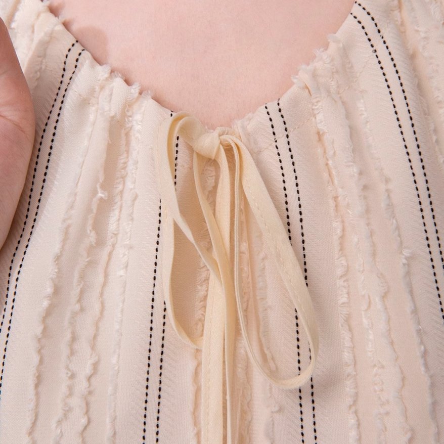 Special Texture Champagne Fantasy Navy Neck Sleeveless Dress