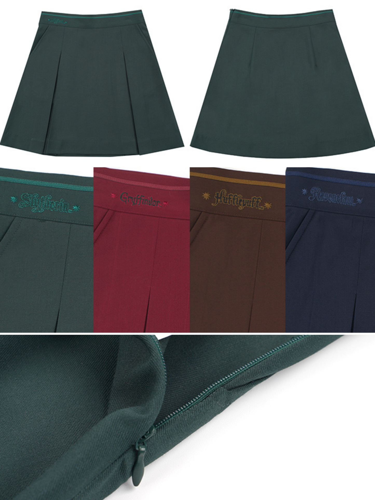 魔法学校の刺繍ショートスカート