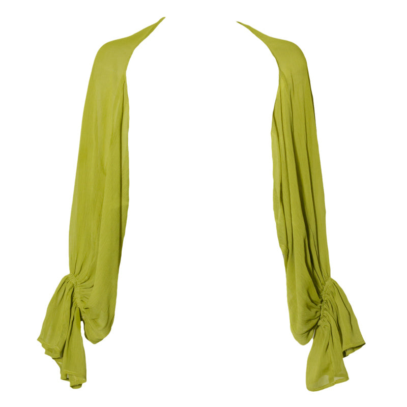 鶸萌黄の宮廷ボレロカーディガン