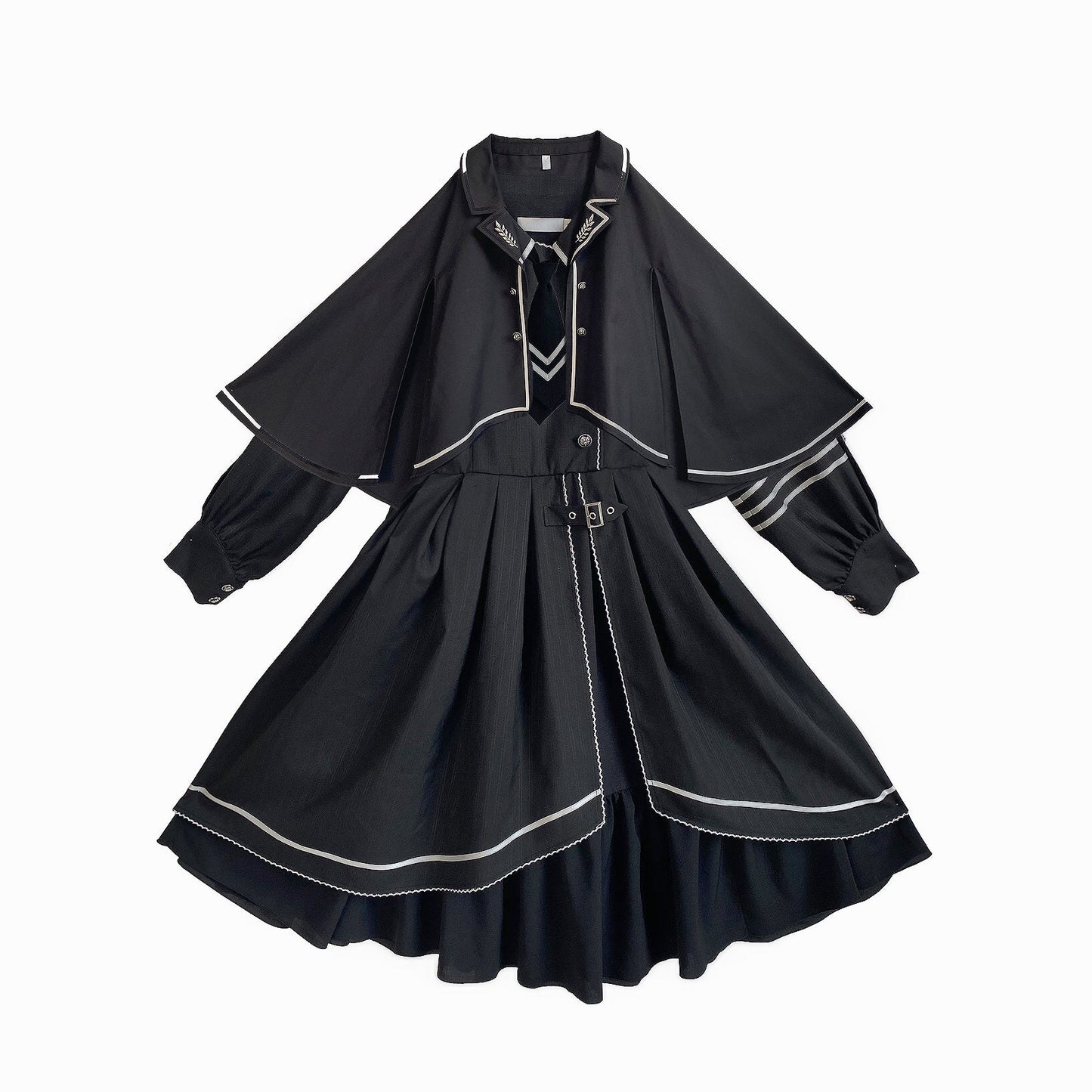 漆黒の護衛者のゴシックワンピースとゴシックケープ