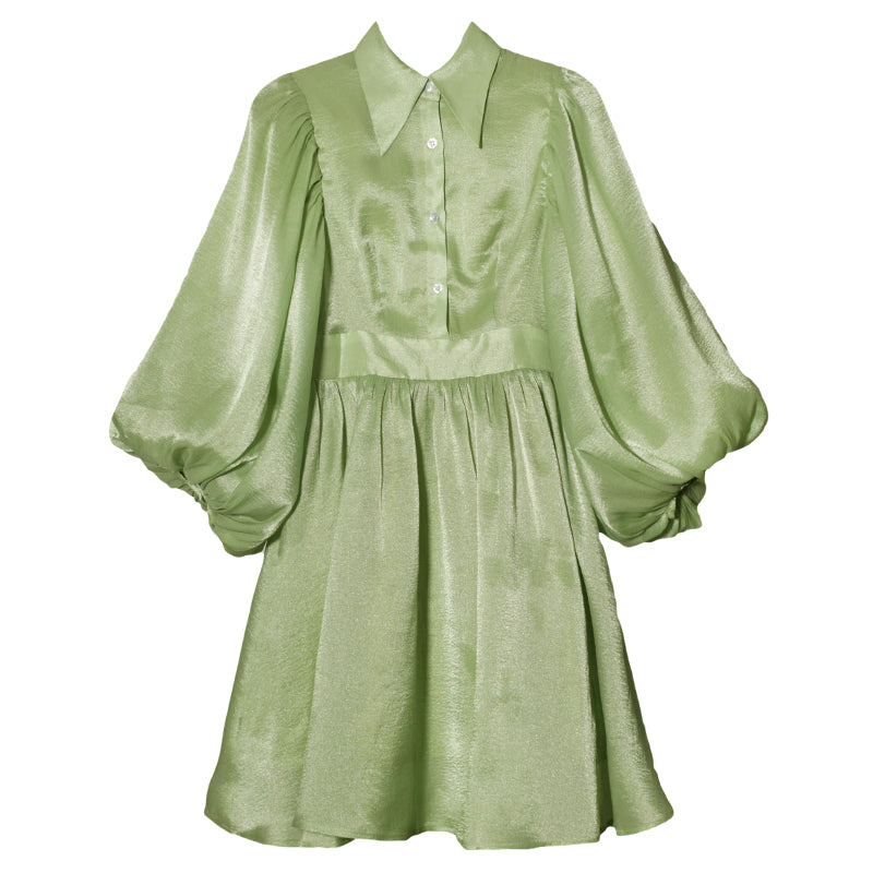 森が奏でる陽射し色レトロワンピース