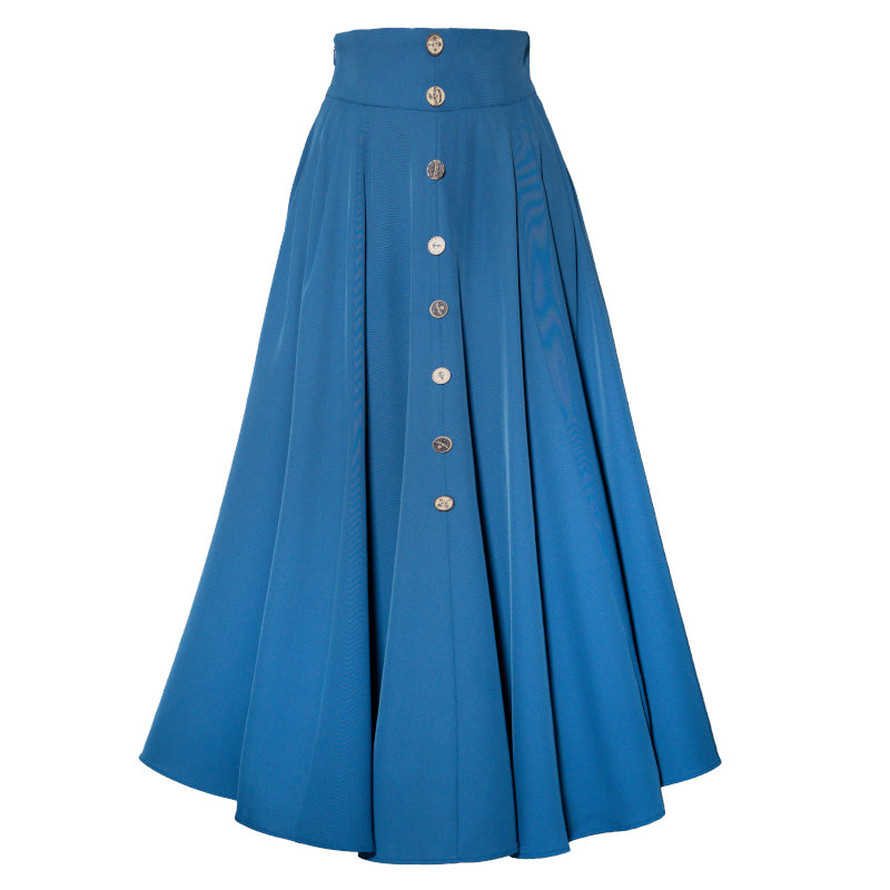 紺碧の青色アンブレラスカート