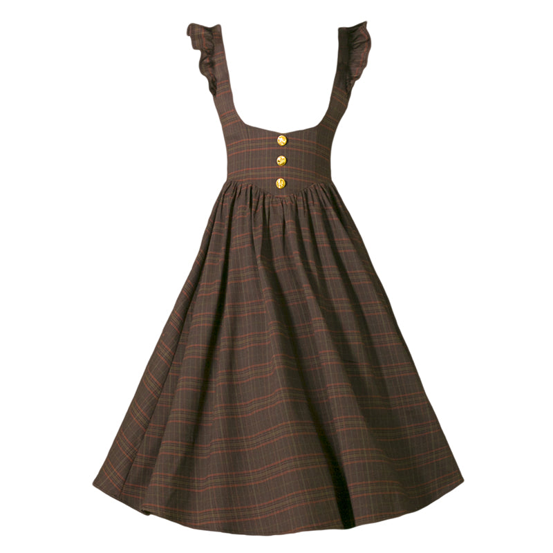 英国令嬢の格子縞クラシカルジャンパースカート