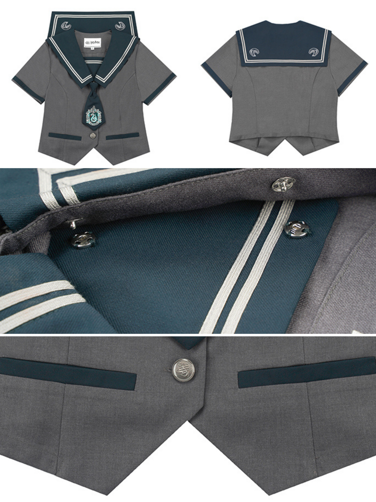 魔法学校の文学セーラーブラウス