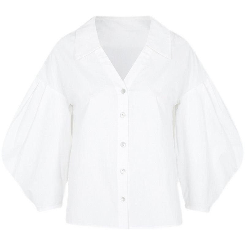 貴婦人パフスリーブブラウス