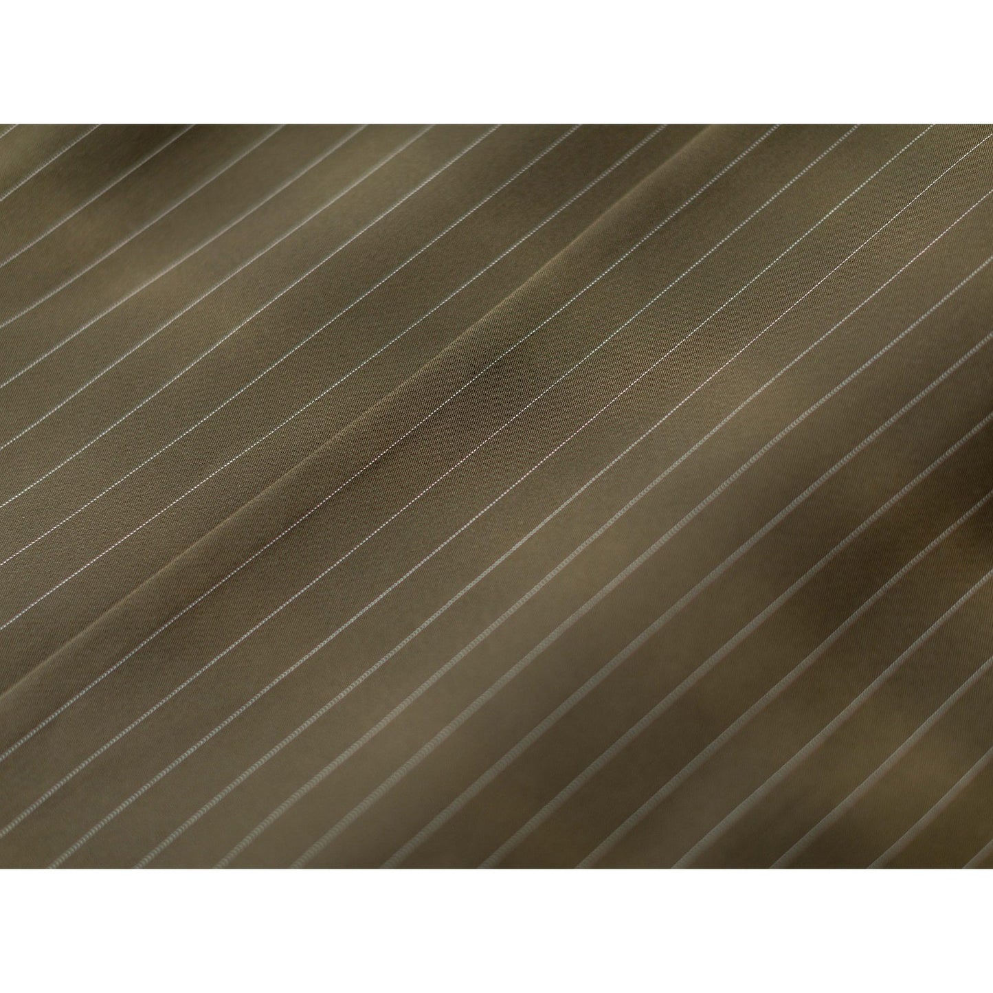 暗緑の縦縞の刺繍クラシカルコートワンピース