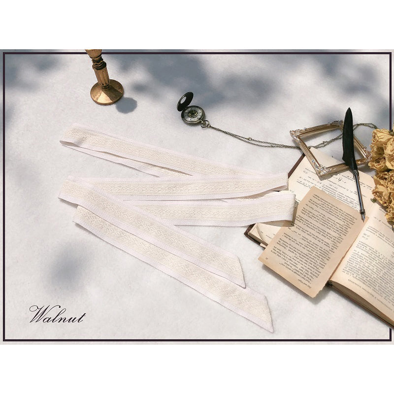 奏鳴曲を奏でる刺繍ジャンパースカートとフリルリボンブラウス