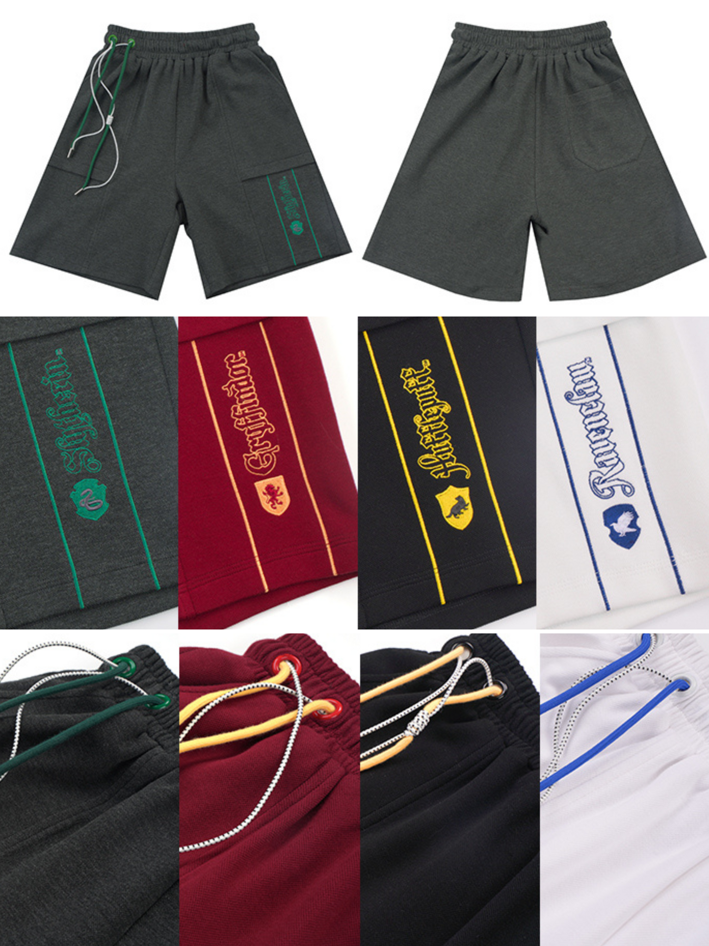 魔法学校の刺繍スポーツハーフパンツ