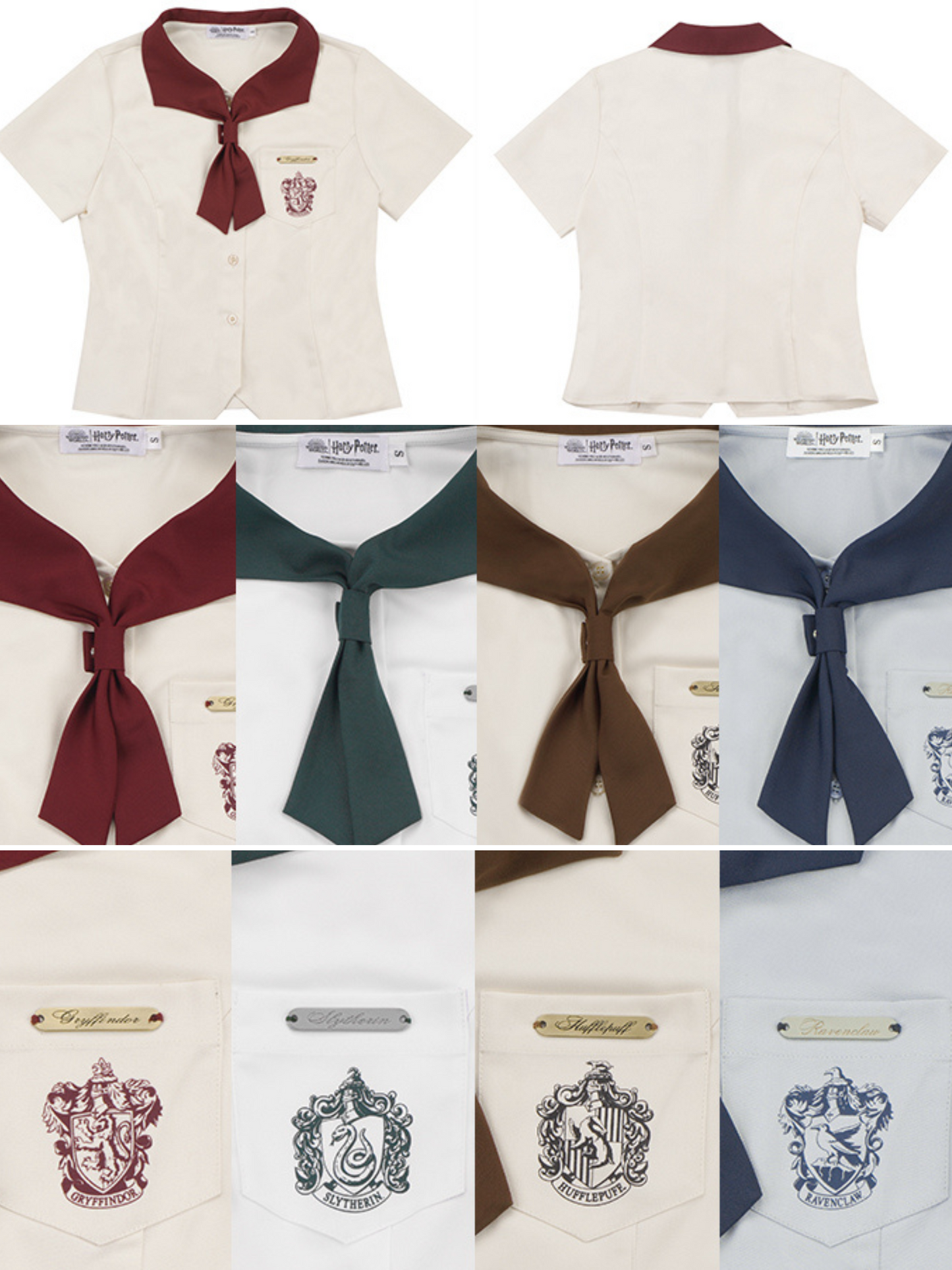 魔法学校の刺繍スカーフブラウス