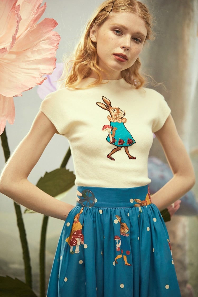 Fairy tale center rabbit tops