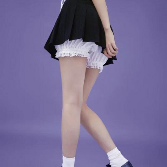 Princess Girl Inner Pleated Short Skirt