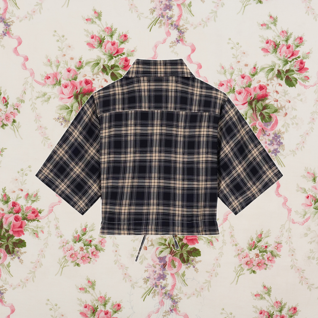 英吉利格子柄ショートシャツ