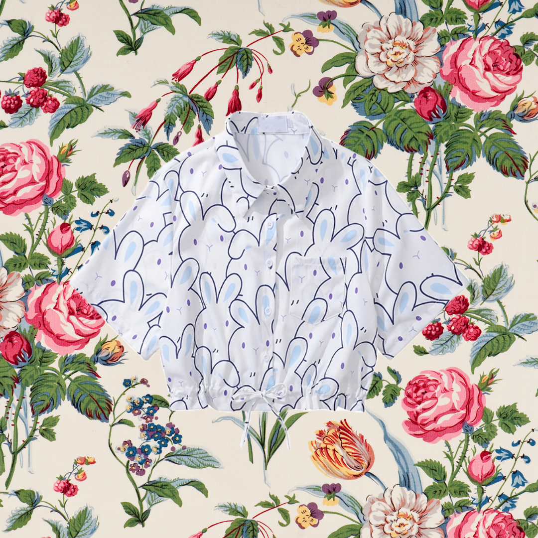 ウサギさんのショートシャツ