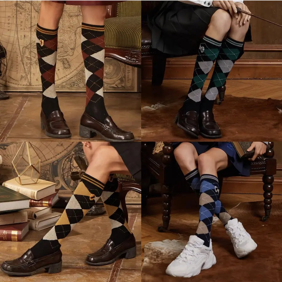 wizard school argyle socks 