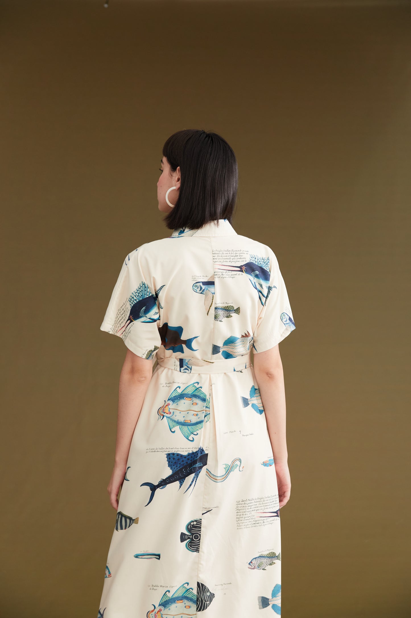 [Pre-order item: Shipped in late March] Fish picture book dress