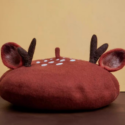 Deer Forest Style Beret