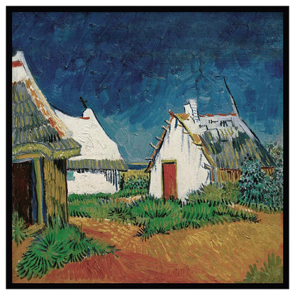 "Three White Cabins in Sainte-Marie" scarf