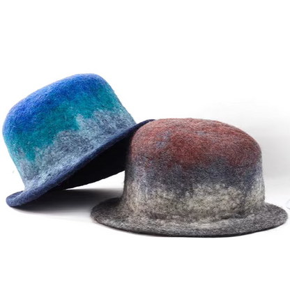 fisherman blue gray jazz hat