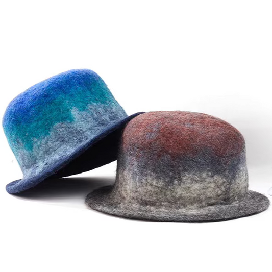 fisherman blue gray jazz hat