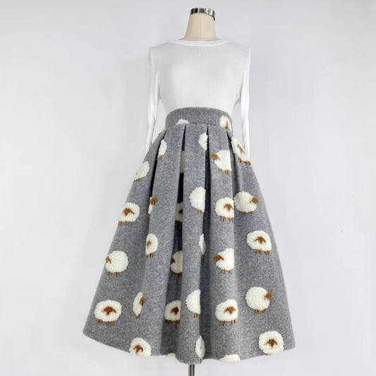 Slimming Crotch Sheep Covering Puff Skirt 