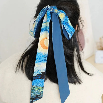 "Starry Night" hair ribbon