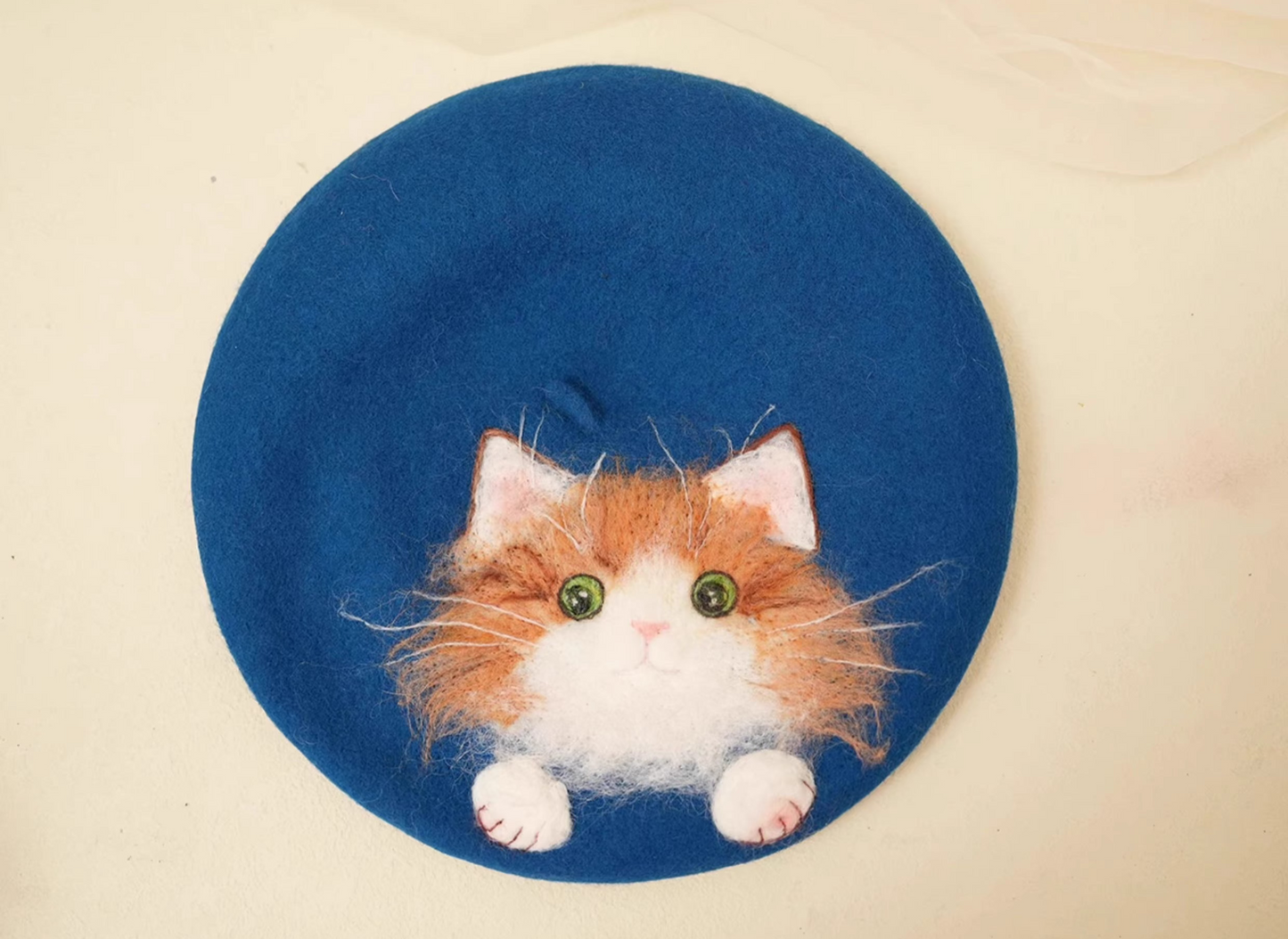 Korean version versatile cute cat painter hat