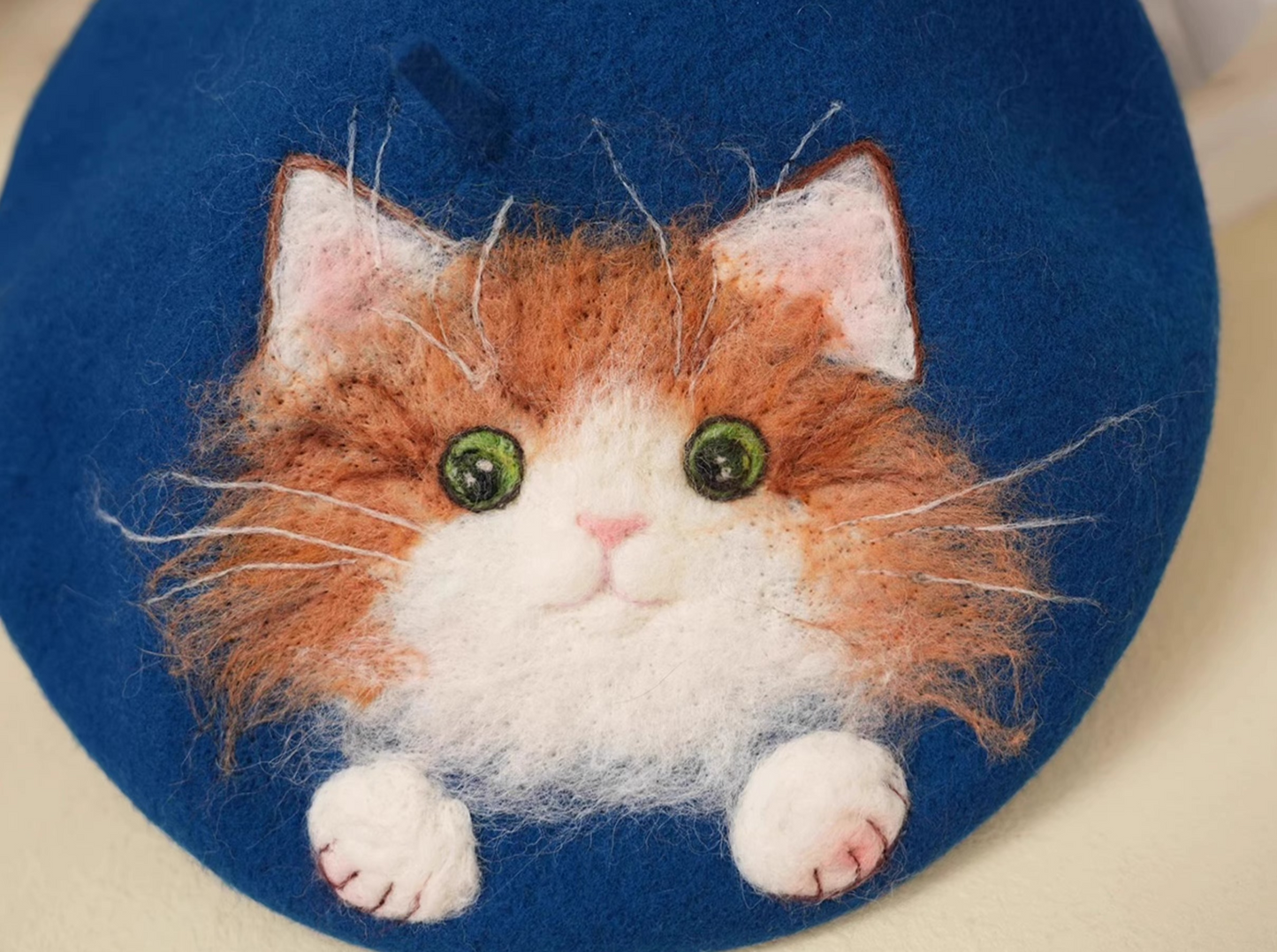 Korean version versatile cute cat painter hat