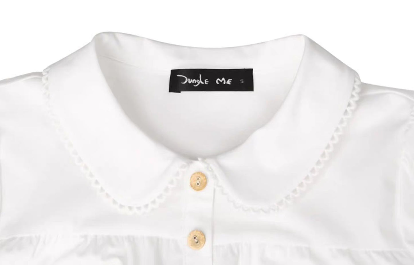 baby cat doll loose puff sleeves dress
