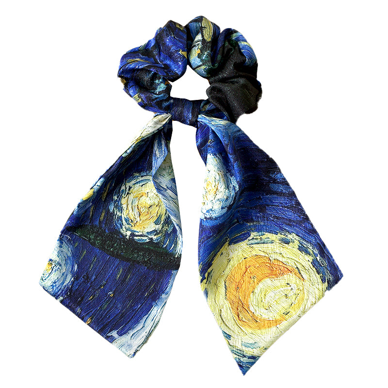 "Starry Night" Ribbon Scrunchie