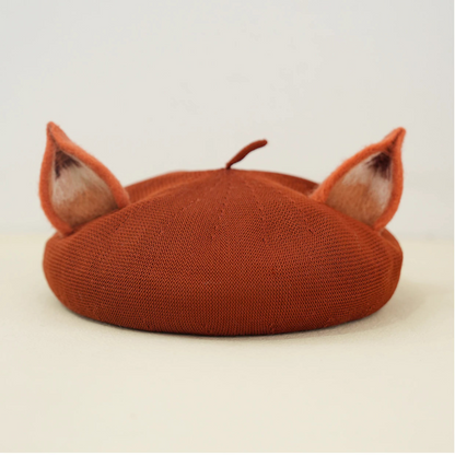 Cute Fox Ears Painter Hat