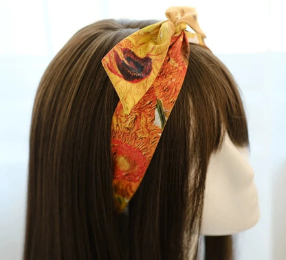 "Sunflower" hair ribbon