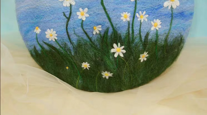 wool felt little daisy painter hat