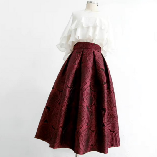 pockets half-length Hepburn skirt 