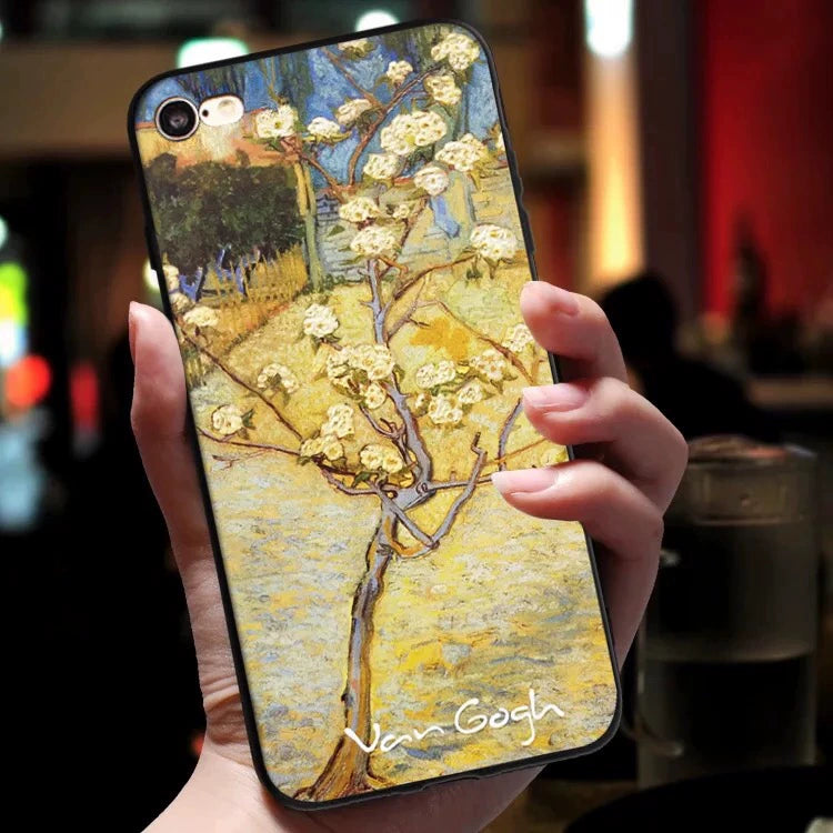 『花咲くセイヨウナシの木』iPhoneケース
