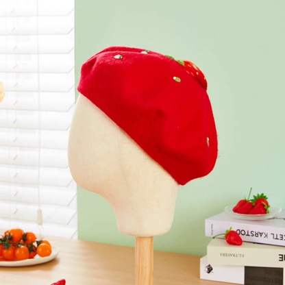 strawberry sweet beret