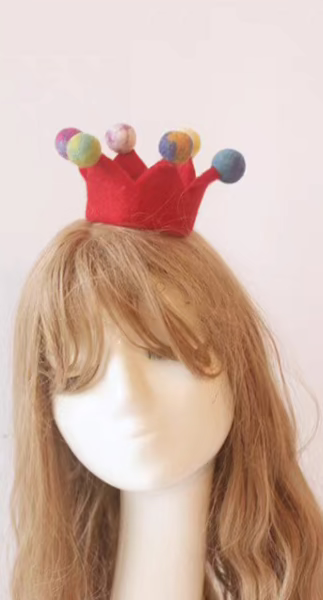 wool felt little Gongju's magic crown hat