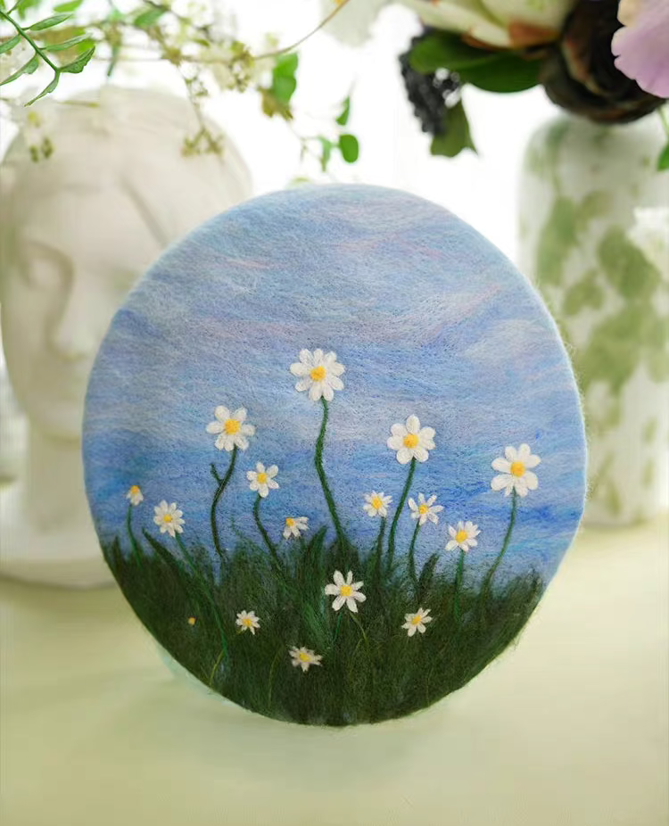 wool felt little daisy painter hat