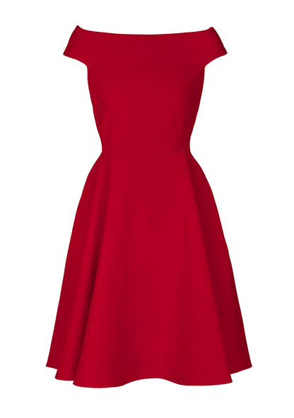 sensual large red annual formal dress 