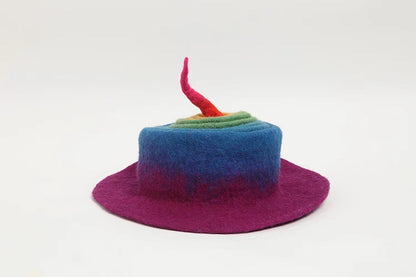 Wool Felt Fairytale Handmade Elegant Hat