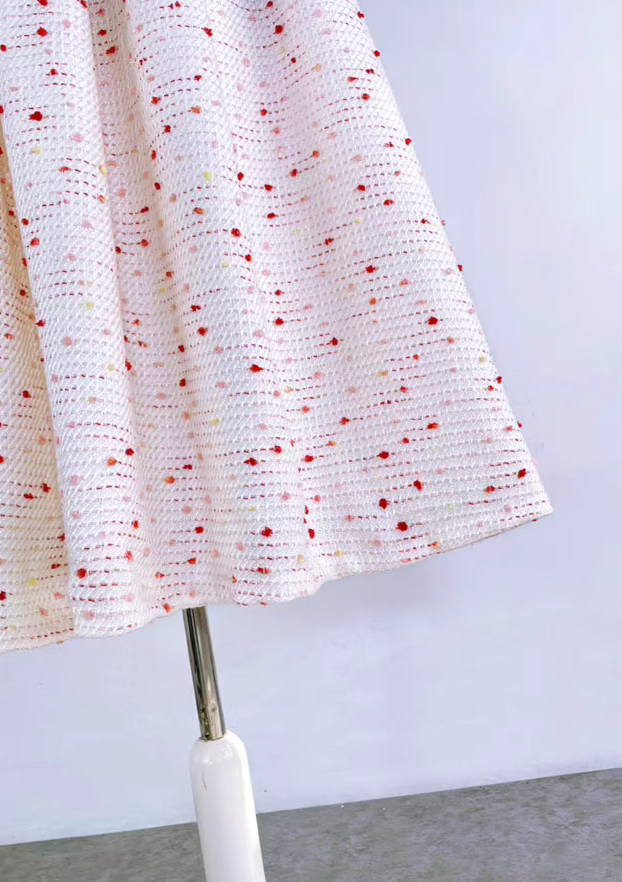 high waist colorful dots umbrella skirt 