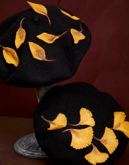 Woolen Painter Autumn Black Hat